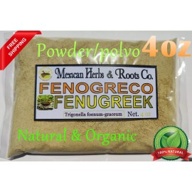 Mexican Herbs 4oz Fenogreco, Fenogreco en polvo, fenogreco molido, semillas de fenogreco 113g