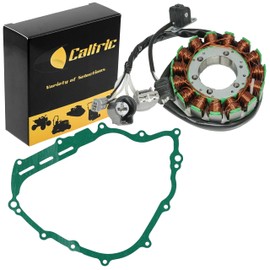 Caltric Stator and Gasket Compatible with Yamaha Rhino 700 2008-2013 Viking 700 2014-2018 5B4-81410-00-00, 1XD-81410-00-00, 3B4-15451-00-00