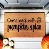 Come Back with Pumpkin Spice Door Mat | Pumpkin Rustic