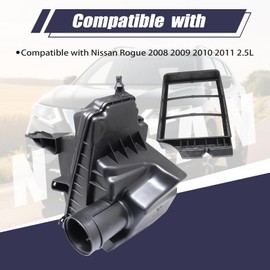 Wyrxalon Air cleaner Air Box Filter Box 16500-JG30A Compatible with Nissan Rogue 2008 2009 2010 2011 2.5L