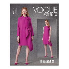 Vogue Misses Dress (8-10-12-14-16) Patterns V1773B5 Women's Dress B5 (36-38-40-42-44)