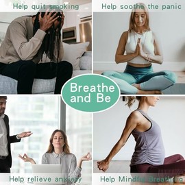 Collar con colgante de alivio de la ansiedad y respiracin de atencin plena  Difusor de aceites esenciales e inhalador personal para aromaterapia para 