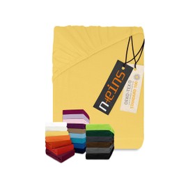 Classic Jersey Fitted Sheet Available In 34 Colours and 6 Sizes – 100% Cotton, 200 x 220 cm