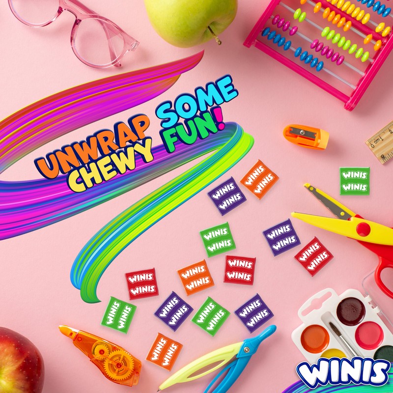 Winis Chewy Candy Original Variety Bag - Taffy Candies 150