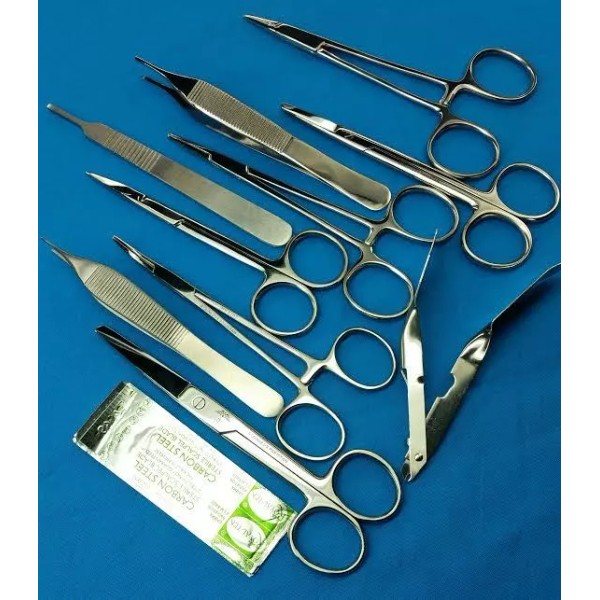 CYNAMED USA 10 PCS SUTURE LACERATION MEDICAL STUDENT SURGICAL INSTRUMENTS