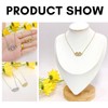 Bcenoilua Jewellery Set for Women Necklace Earrings Set Letter V