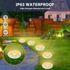 Solar Ground Lights 8 Pack Waterproof Outdoor Solar Lights for