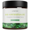 Lenevin BIO Kressesalbe Altersflecken - Naturkosmetik sensible Haut - Kressecreme gegen Pigmente - Aloe Vera, Vitamin C, Granatapfel, Ingwer - Made in Germany, vegan, tierversuchsfrei