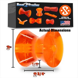 2 7/8″ Boat Trailer Roller Deep V Kit with Large Bell End Caps ULT-3 RP 443-434 Stoltz