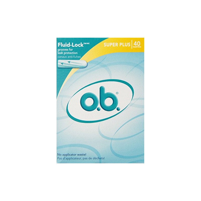 o.b. Tampons, Super Plus Absorbency, Value Pack, 40 ct