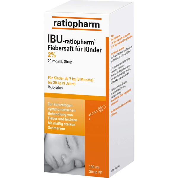 IBU-RATIOPHARM Fever Juice for Children 20 mg/ml 100 ml