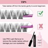 Lash Clusters, 192 Pcs Individual Cluster Lashes DIY Lash Extension