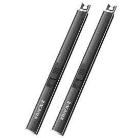 RAYONNER Rechargeable Electric Candle Lighter Windproof Plasma Arc Lighter for Deep Jars, BBQ Camping Flameless Fire Starter Christmas Stocking Stuffers Gift