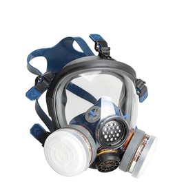 BVGFLR Organic Vapor Full Face Respirator Mask Paint Respirator Pesticide Mask with Double Activated Carbon Air Filter
