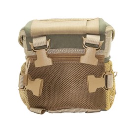 Alaska Guide Creations Hybrid Binocular Pack | Compact Utility Bag with Mesh Side Pockets | Binocular Harness for Comfort and Quick Access (Realtree Excape)