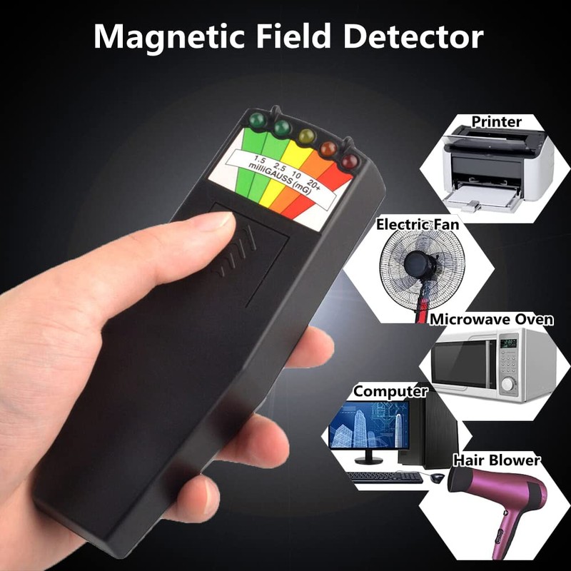 DUPELEC Emf Meter,30-20000Hz Portable Electromagnetic Field Emf Reader, Multi Segment