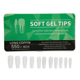 Puntas de uñas transparentes, puntas de uñas postizas DIY Nail Art Press On para el hogar(#2)