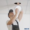NICOR Lighting REL Series 6-inch Round White Canless LED Downlight