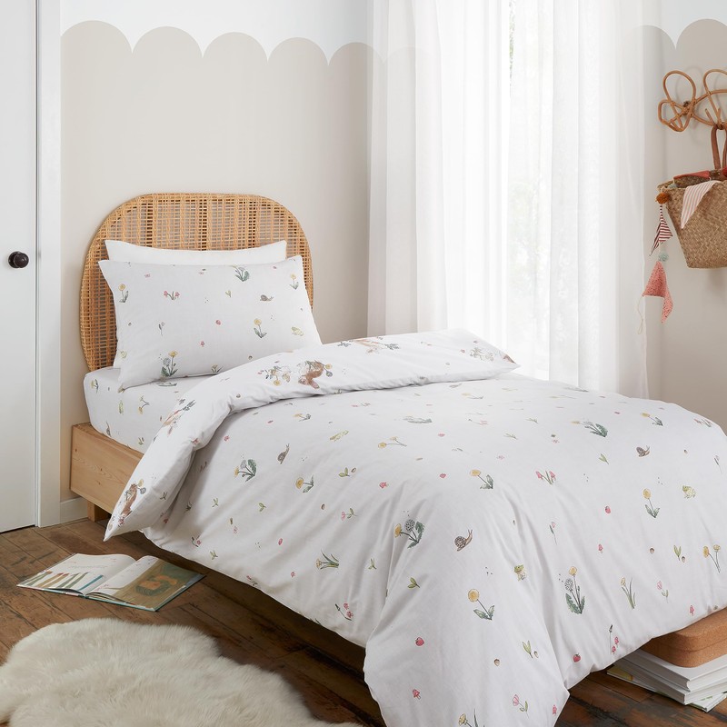Bianca Bunny Rabbit Friends Cotton Junior Duvet Cover Set with