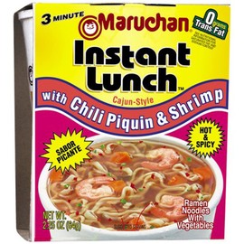 Maruchan CHILI PIQUIN & SHRIMP FLAVOR Cajun Style Instant Lunch 2.25oz (18 pack)