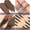 FOCALLURE 2 Pcs Cream Eyeshadow Stick,Brightener Eyeshadow Pencil Crayon,Highlighter Eye