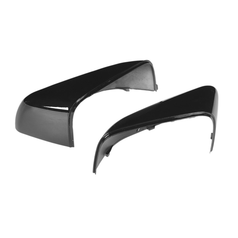 2PCS Door Mirror Cover LR019962 Glossy Black Replacement for LAND