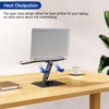 BESIGN LS12 Laptop Stand with 360° Rotating Base, Ergonomic Adjustable