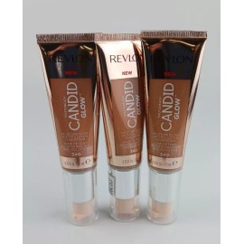 Revlon 3 PACK REVLON PHOTOREADY CANDID GLOW MOISTURE GLOW FOUNDATION 340 TRUE BEIGE