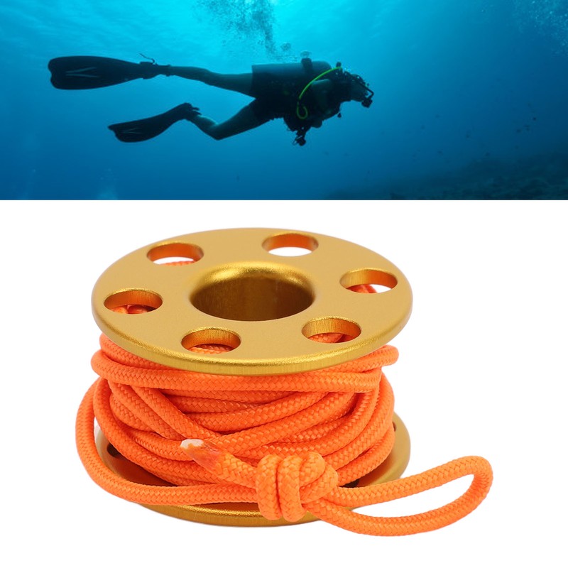 Scuba Diving Finger Reel Aluminum Alloy Mini Finger Spool Reel