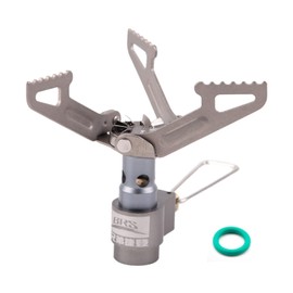 BRS Stove BRS 3000T Stove Ultralight Backpacking Stove Portable Pocket Stove Titanium Camping Gas Burner only 26g with 1 Extra Backup O-Ring