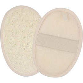 Exfoliating Loofah Sponge Body Scrubber,2 Pcs Natural Loofah Shower,Natural Loofah Sponges,Shower Body Exfoliator Scrubbing Pads,Loofah Back Brush, for Women and Men,Shower