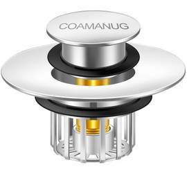 COAMANUG Bathtub Stopper | Shower Drain Hair Catcher, Pop-up Tub Stopper with Strainer | Pop-up bathtub drain plug | Drai Protector for 1-1/2 to 1-3/4" Bath Drain Hole