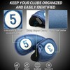 Golf Club Head Covers for Irons Magnetic Closure Leather Both