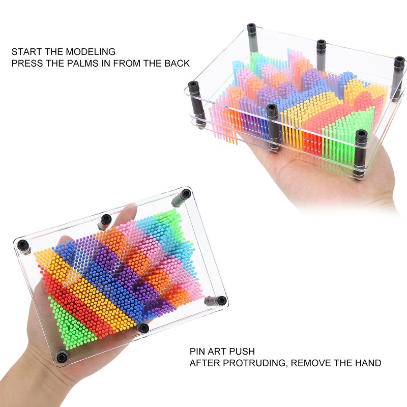 3D Clone Pin Art Toy Pin Sculpture Board for Children