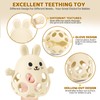 Orzbow Baby Teething Rattle Toys, Anti Dropping Wrist Teething Mitten
