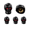 Dickno 5 PCS Skull Style Tire Valve Stem Caps with