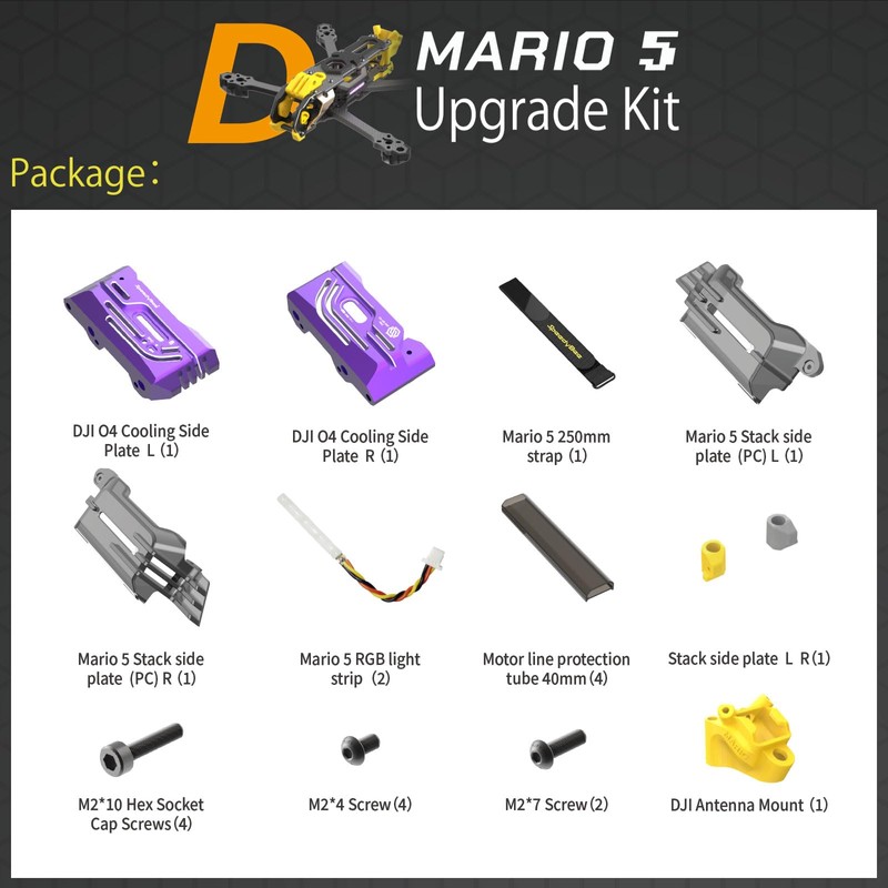 SpeedyBee Mario 5 Frame Mario 5 Upgrade kit D
