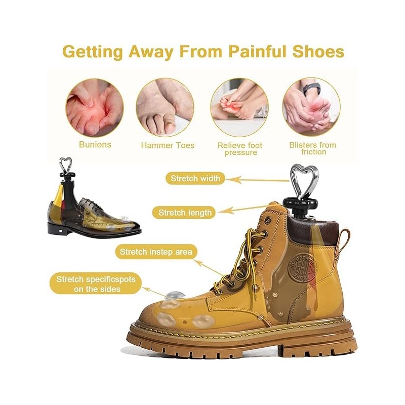 UHIAGREE Shoe Stretcher Women Men, Boot Stretcher, Adjustable Unisex Boot