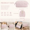 LWLWA Porta Trucchi, Makeup Bag Organizzatore Scompartimenti, Rosa