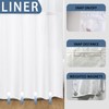 SSCRCUSLY No Hook Shower Curtain with Snap in Fabric Liner