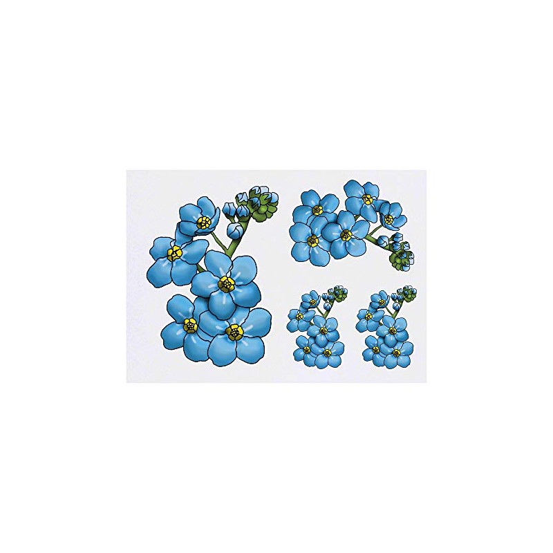 4 x 'Forget Me Nots' Temporary Tattoos (TO00036507)