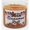 S&M Candle Factory Warm Cinnamon Roll Candle 3 Wick Scented