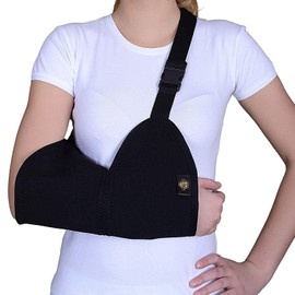 Armor Adult Arm Support Sling and Immobilizer with Adjustable Straps for Broken Bones, Dislocation, and Sprains in the Collarbone, Forearm, Shoulder, Elbow, or Wrist, for Men And Women, Left or Right Arm