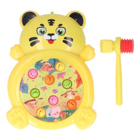 Whack A Mole Game 360° Rotation Cartoon Tiger Image Battery Powered Plastic Hammer Toys for 3 Years Old +