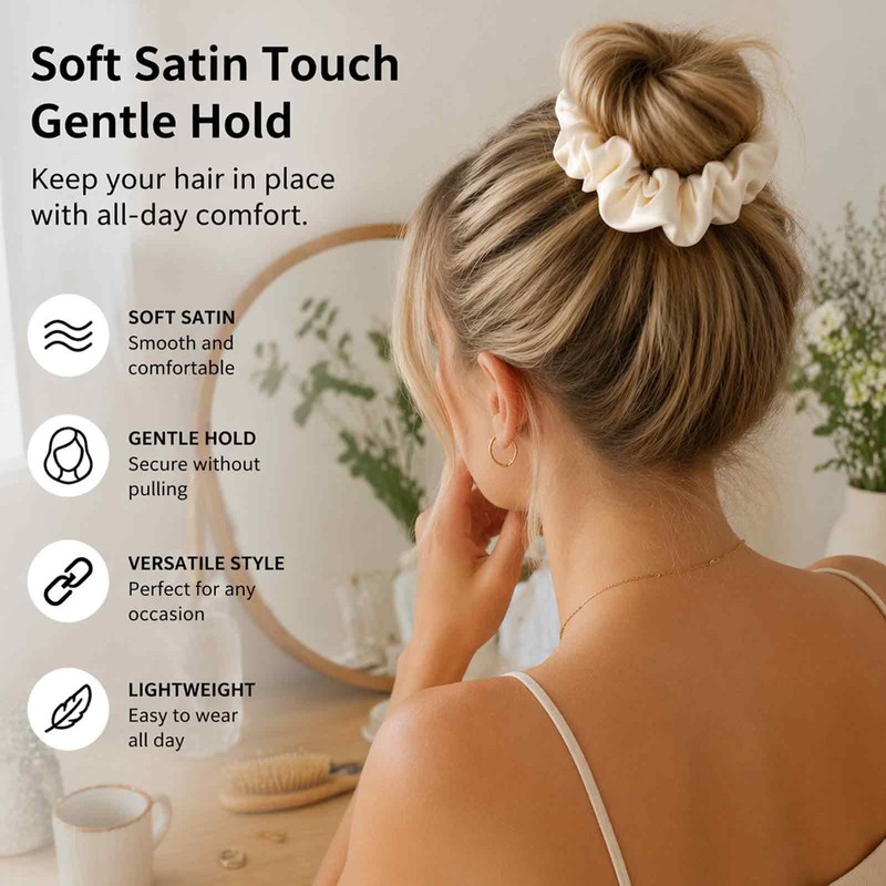 Hair Accessories Set - Hair Clip - Bun Scrunchie -