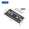 sourcing map 12Pcs 2x1 Inch Door Hinges Non-Mortise No Noise