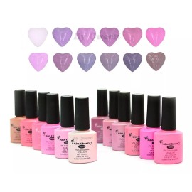 Miss Cherry Gel Semipermanente Gama B1 | Rosa | 12 Pzs