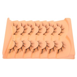 FOMIYES 7 Pairs False Eyelashes Wispy Eyelashes for Women Wispy Dramatic Look Lightweight Secure Fit