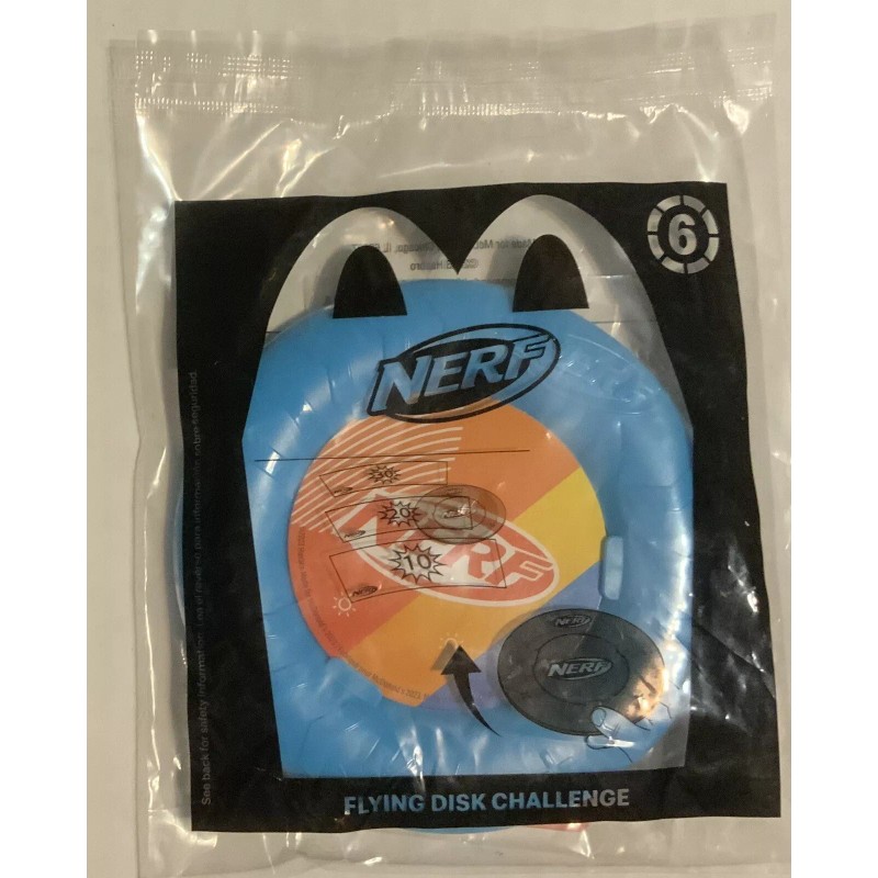 McDonald's McDonald Happy Meal Toy for NERF #6 Flying Disk