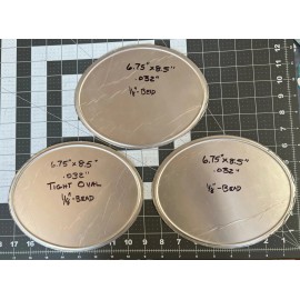 Dirtroad Racing SET OF 3 TIGHT OVAL RACING NUMBER PLATES 6.75”x8.5”x032